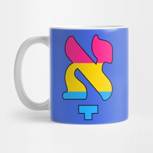 Kometz Aleph (Pan Pride Colors) Mug